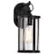 Nuvo Broadstone - 1 Light Small Wall Lantern - Matte Black with Clear Seeded Glass 60/8111 - alternate 2